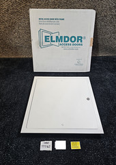 ELMDOR DW18X18PC-CL Dry Wall Access Door, 18×18, Prime Coat W/ Cylinder Lock