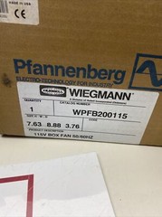 NEW Hubbell Wiegmann WPFB200115 WW Axial Fan, 7 5/8 in Height, 8 7/8 in Width, 3