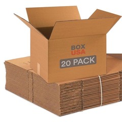 Moving Boxes Medium 18″L x 14″W x 12″H 20-Pack – Corrugated Cardboard Box for…