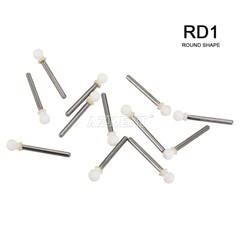 Dental White Polishing Stones Flame Cone Shape FG Burs Arkansas Stone