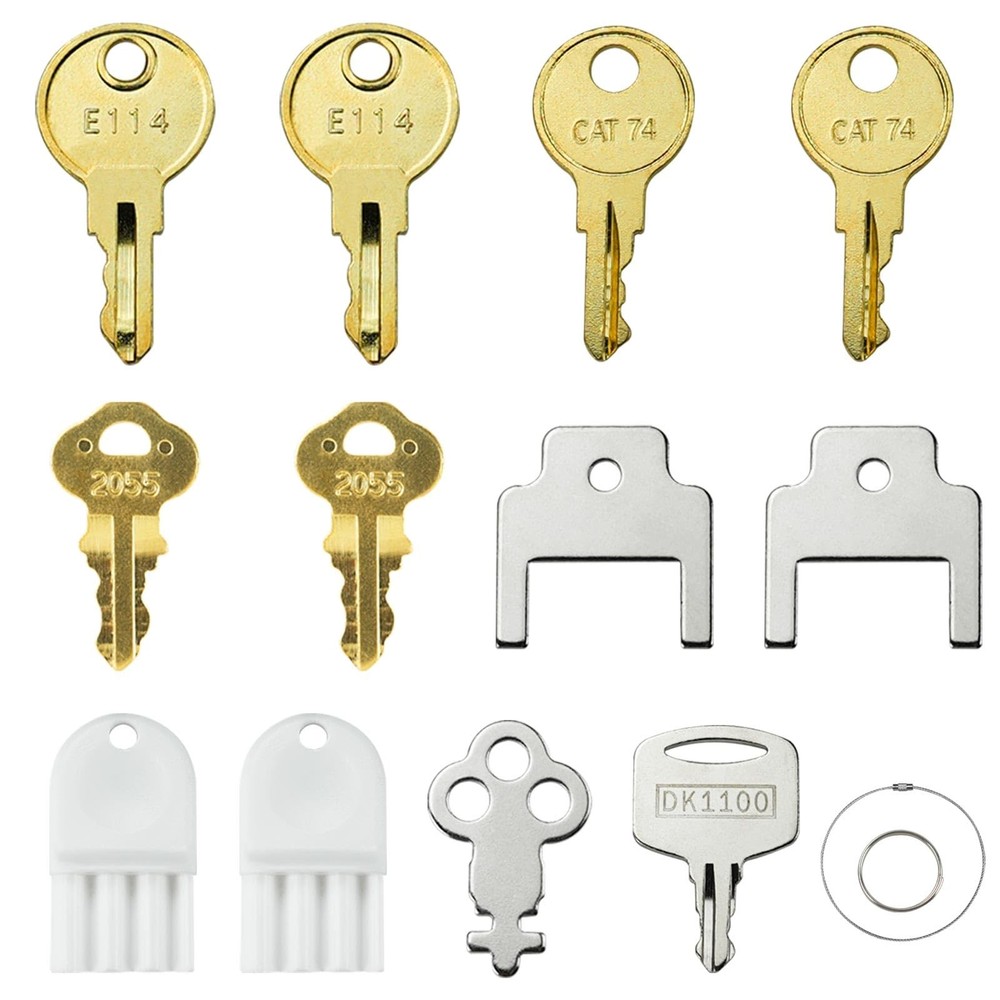 12 Pcs Paper Towel and Toilet Paper Dispenser Key Set for Waffle San Ja-mar G…