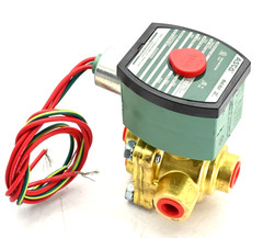 ASCO Red-Hat 8342G001 Solenoid Valve, 4-Way, 2-Position, 1/4 in Pipe, 110/120VAC