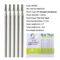 Wave Dental Burs HP 699 701 702 703L Carbide Burr Taper for Straight Handpiece