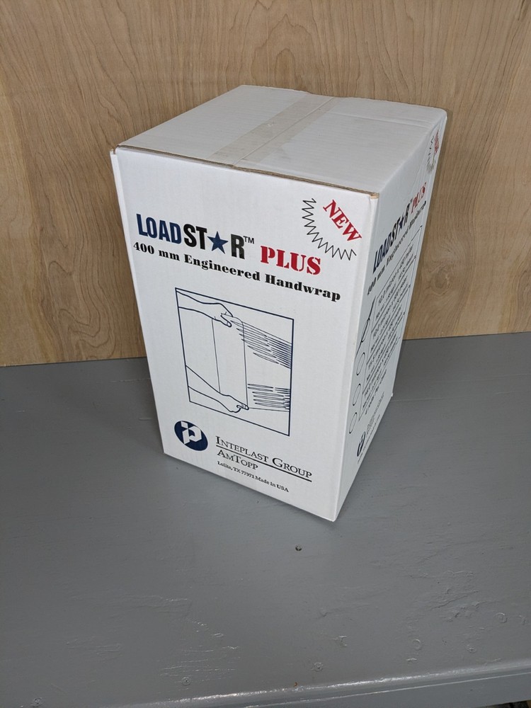 4 Rolls Pre-Stretch Shrink Wrap Plastic Hand Film Clear 15″ x 1476′