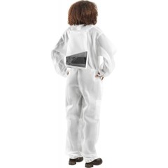 Bee & Co K84 Ultralight Beekeeper White Jacket w/ Fencing Veil, size = Adult XL