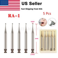8 Types Dental Round Carbide Bur for Slow Speed Latch Type RA 1# – 8# Burs USA