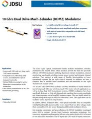 JDSU 10020425 OC-192 Optical Modulator 10Gbs EOM Mach-Zehnder Intensity PM Fiber