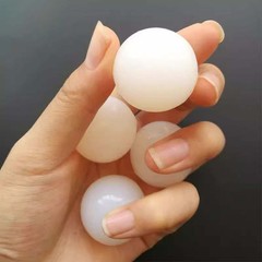 White Solid Silicone Ball Bouncing Bouncy Silica Gel Balls Diameter 2 mm – 70 mm