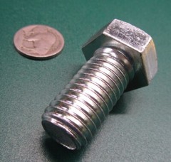 Tap Bolt, FT, 8.8 Zinc Plated Metric, M12 x 1.75 x 40 mm Length, 50 Pc