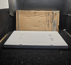 Primex 125-1742 30″ Plastic Enclosed Narrow Deep Hinged Lid and Frame, White