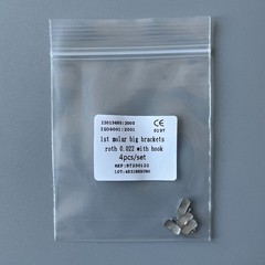 20Sets Dental Orthodontic 1st Molar Wide Big Brackets Roth 022 With hooks