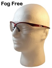 Jackson Nemesis Metallic Red Frame Safety Glasses w/ FF Clear Lens + Free Ship