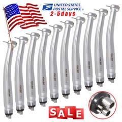 10pcs NSK Style Dental High Speed Handpiece Push Button type 4/2 Hole SANDENT-M4