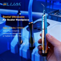 Dental Ultrasonic Air Scaler Handpiece With 3 Tips Teeth Cleaning 2Holes/4 Holes