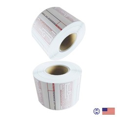 CAS LST-8030 Printing Scale Label, 58 x 50 mm, UPC/Safe Handling, 12 Rolls H