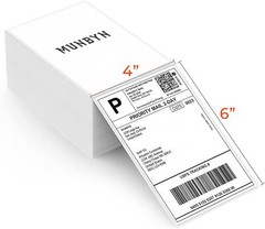 4 x 6 Thermal Shipping Paper Roll of 500 Labels Self-adhesive Mailing for Rollo