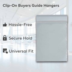 Clip-On Buyers Guide Hangers / Window Form Holders (50 per pack)