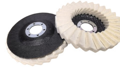 4.5″ Wool Felt Finishing Disc Polishing Wheel for Metal Stone Glass