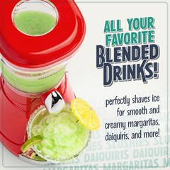 64 Oz Red Margarita & Slush Maker – Powerful Blender for Daiquiris & Smoothies