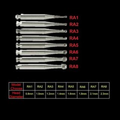 Dental Round Carbide Burs Tungsten Steel Low Speed Contra Angle Handpiece Bur RA