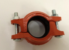 Rasco RGD1 1-1/2″ Angle Pad Rigid Grooved Coupling Ductile Iron EPDM Gasket