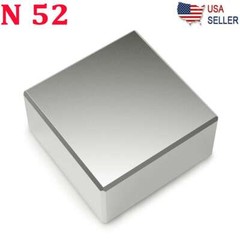 200LBS N52 Magnet Super Strong Neodymium Large Block Rare Earth 1.6″ X1.6″ X0.8″