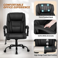Big and Tall Office Chair High Weight Capacity Office Chair w/ 500lb Wide Seat
