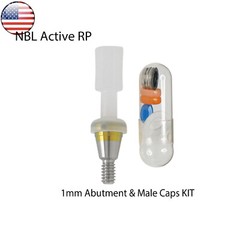 US Dental Attachment Locator Abutment for Nobel Biocare NP/RP 1-5mm Caps Kit