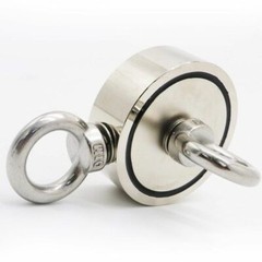 1000LBS Pulling Force Round Double Sided Fishing Magnet Super Strong Neodymium