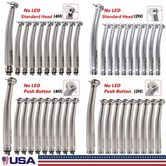 NSK Style Dental High Speed Handpiece (LED E-generator) Push Button Type 2/4Hole