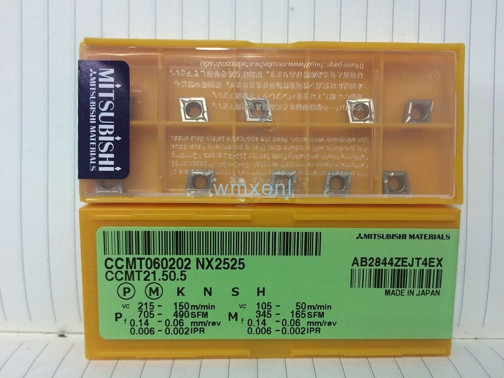 10PCS/BOX Mitsubishi CCMT060202 NX2525 CCMT21.50.5 Carbide Inserts New In Box /