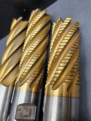 US MADE! 2″ Cobalt & HS End Mill Lot Square Roughing Corner Radius Machinist