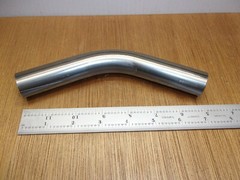 1″ OD X .76″ ID X .120″ Wall Low Carbon 1010 Steel Tubing 45 Degree Bend 3″ Leg
