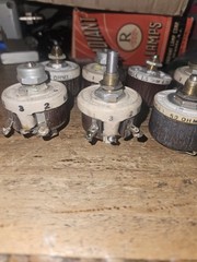 8 RARE VINTAGE WESTERN ELECTRIC-KS OHMITE TRU OHM RHEOSTATS TYPE J MORE