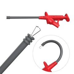 Cleqee 25 Stück Silikon-Multimeter-Prüfleitungen mit austauschbaren Prüfspitz…