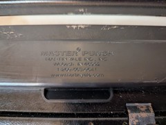 Master Hole Punch 1325PB Heavy-Duty 3-Hole Punch Black All Metal Made in USA