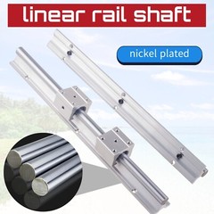 2PCS SBR16 Linear Guide Rail Slide Rail 300-2000mm 4 PCS SBR16UU Bearing Block