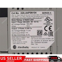 Allen Bradley IN BOX 22A-A4P5N104 PowerFlex 4- 0.75 KW AC Drive US Free Tax