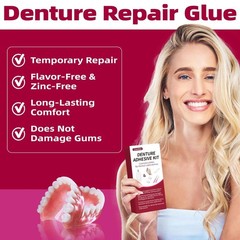 1 oz Professional Dental Glue – Instant Adhesive for Denture Repairs and Gaps