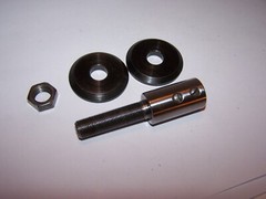 Motor Arbor 3 1/2” Length, 1 7/8″ Treads, 1/2″x 20TPI Threads, Adapter, #P452