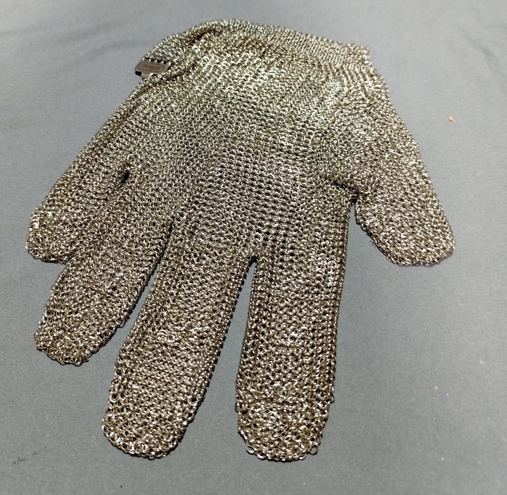 Chain Mail Protective Glove Medium Stainless Steel