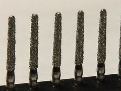 Diamond Burs 50×199-856-015sXC extra course 1.6 mm Diameter 10mm Cutting Length.