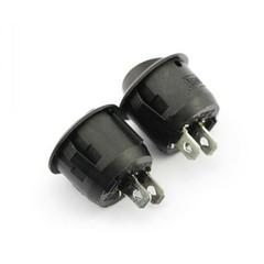 5x Small Round Rocker Switch Locking ON/OFF DC 5A/12V SPST Circle AC 6A/250V/125