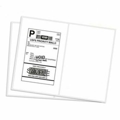 8.5×5.5″ Shipping Labels 2 Per Sheet Self-adhesive for Laser and Inkjet Printers