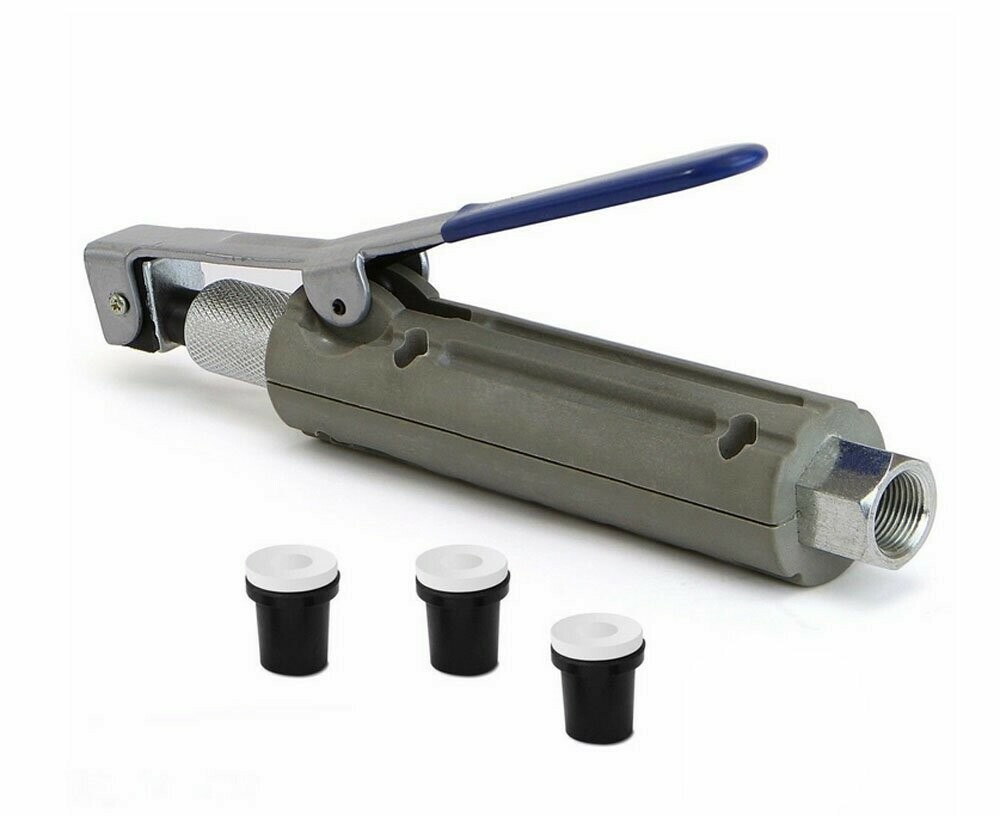 Abrasive Blaster Sandblaster Nozzle Gun w/ 3 Ceramic Tips 1/4” N.P.T Air Inlet