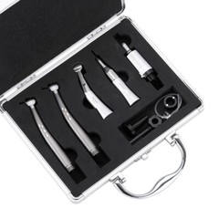 AZDENT Dental Ring LED E-generator High Speed&Low Speed Handpiece Kit 2 Hole USA