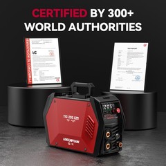 ARCCAPTAIN iControl TIG205 Pro 5 In 1 Cold Spot Stick/TIG Welder with Foot Pedal