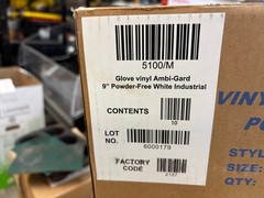 Case of 1000 Ambi-Gard Powder Free Industrial Disposable Vinyl Gloves 5100/M
