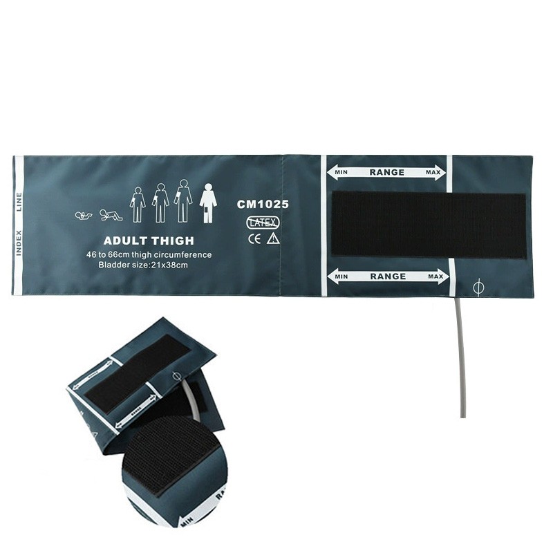 Blood Pressure Thigh Cuff Adult 46-66cm Single Tube Reusable US