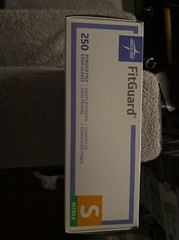 Medline FitGuard (FG2502) Nitrile Disposable Glaves, Medium And SMALL- 250 Count